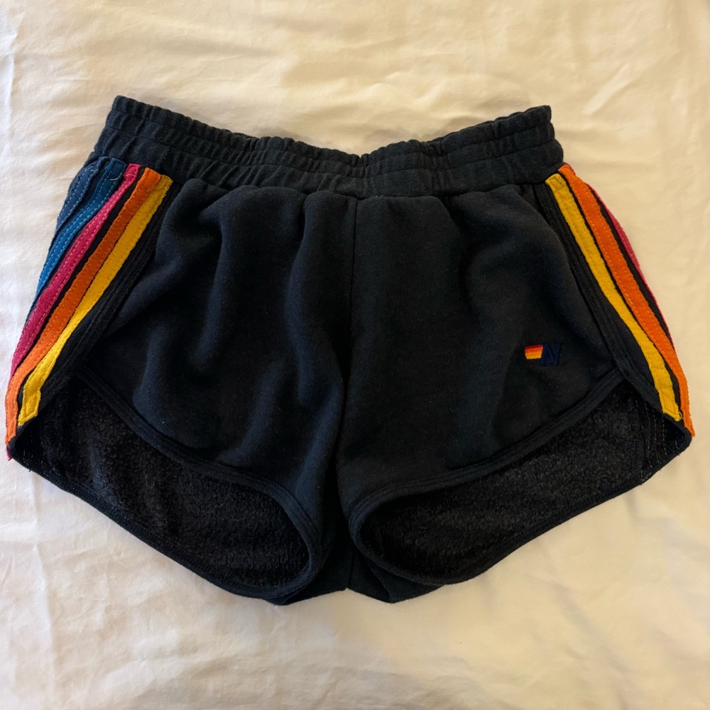 Aviator nation navy blue 5 stripe lounger shorts